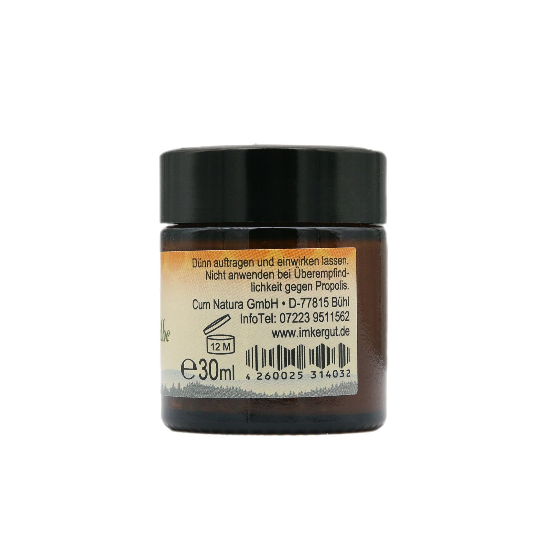 Propolis Salbe naturell seitlich rechts mit neuem Etikett